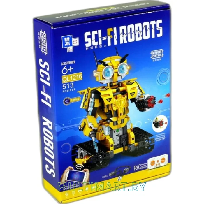 Конструктор Zhe Gao Желтый робот QL1216